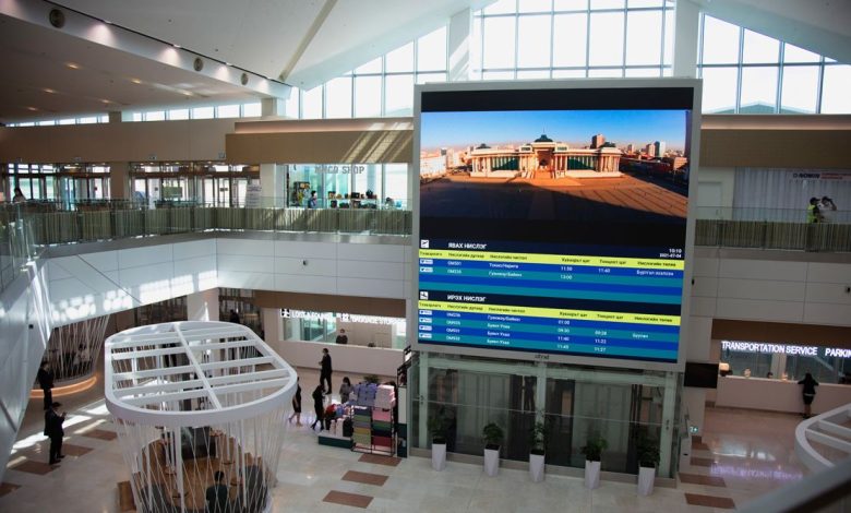 Bandara Internasional Chinggis Khaan yang baru di Mongolia.