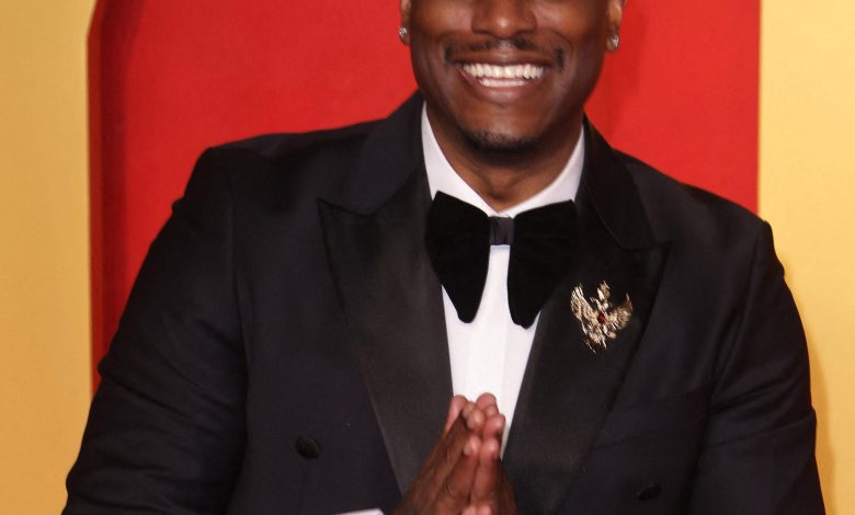 Tyrese Gibson di Pesta Oscar 2024 Vanity Fair