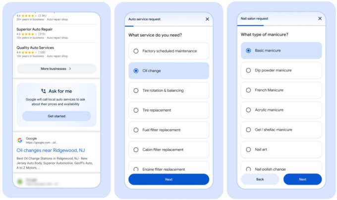 Google 'meminta saya' menelepon bisnis atas nama Anda untuk menanyakan tentang layanan, harga