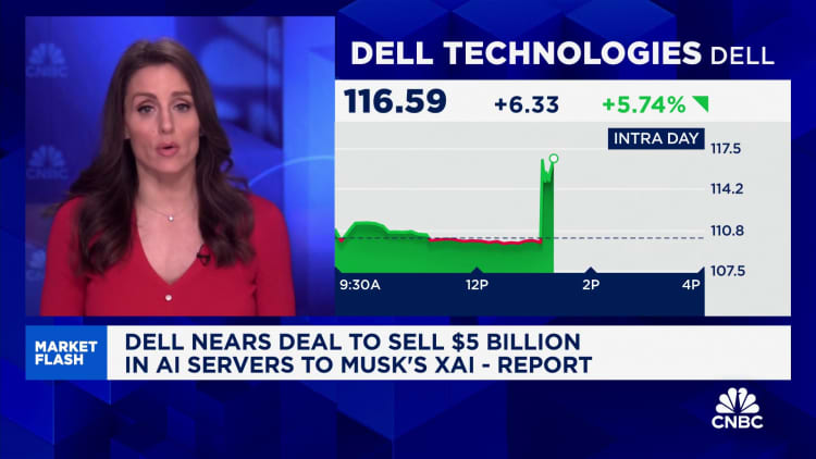 Dell mendekati kesepakatannya untuk menjual $ 5 miliar di server AI ke Elon Musk's Xai, kata laporan