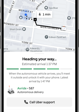 Avride meluncurkan bot pengiriman trotoar di Uber Eats di Jersey City