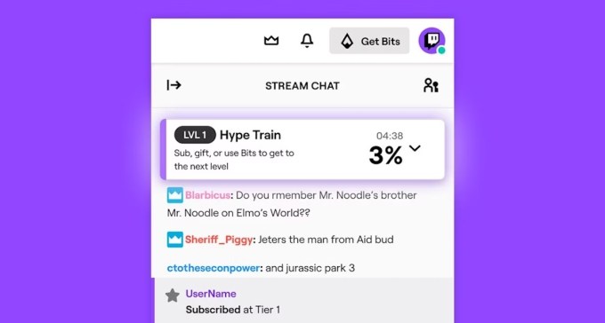 Fitur Kereta Hype Twitch diluncurkan pada tahun 2020