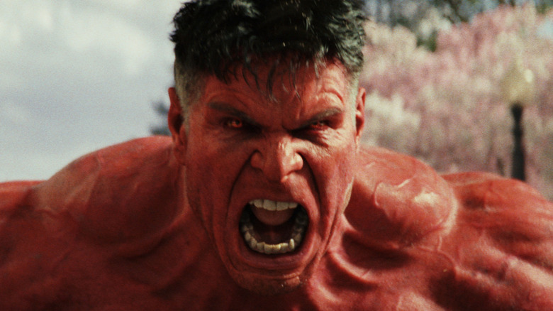 Red Hulk berteriak dengan marah di Captain America: Brave New World