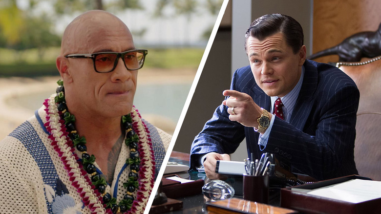 Dwayne Johnson Mempromosikan Moana 2 dan Jordan Belfort (Leonardo DiCaprio) Menunjuk di Wolf of Wall Street