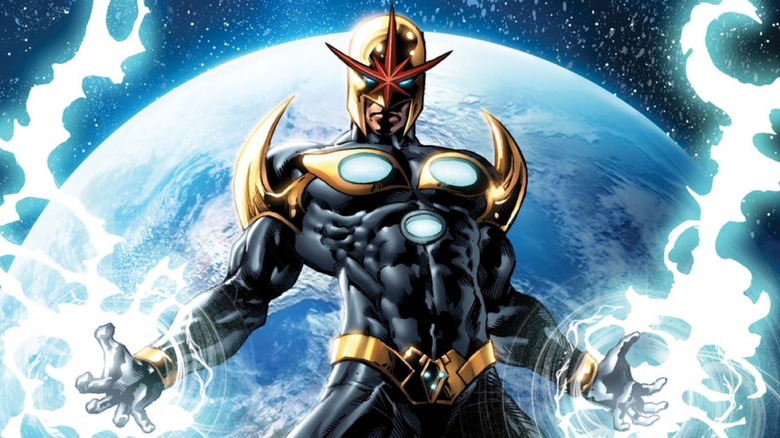 Sampul seni Richard Rider/Nova dari edisi Marvel Comics