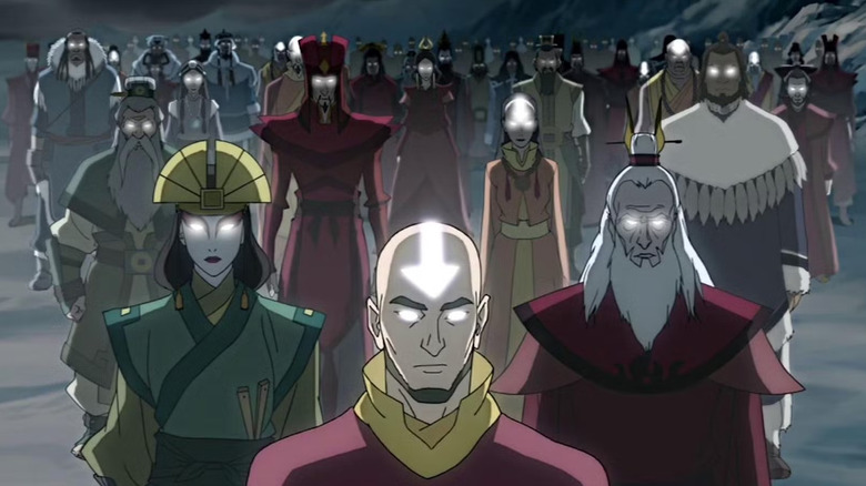 Berbagai avatar dari seluruh waktu berkumpul di legenda Korra