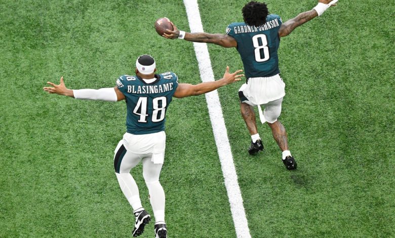 Eagles merayakan kemenangan Super Bowl