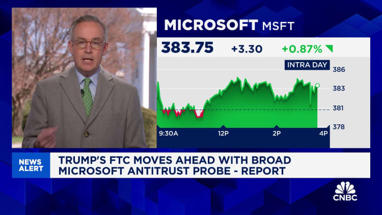 FTC Trump bergerak maju dengan probe antitrust Microsoft yang luas, kata laporan