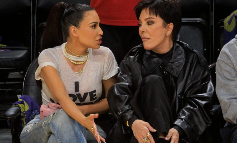 Kim Kardashian dan Ibu Kris Jenner di Lakers vs Warriors Game 4