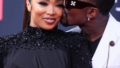 Ray J dan Putri suka berpose di karpet merah di BET Awards.