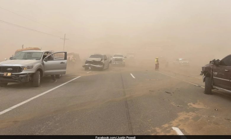 Fog Merah Apokaliptik: Badai Debu Haboob menyebabkan kekacauan di Dallas - Tonton