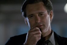 Bill Pullman menyampaikan pidato sebagai Thomas J. Whitmore di Hari Kemerdekaan