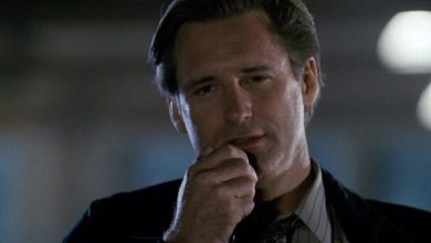 Bill Pullman menyampaikan pidato sebagai Thomas J. Whitmore di Hari Kemerdekaan