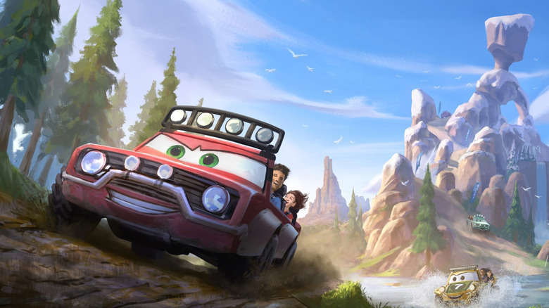 Konsep Seni Perjalanan Mobil Baru Datang ke Magic Kingdom di Walt Disney World