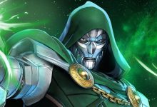 Gambar Doctor Doom dari sampul masalah Marvel Comics