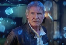 Han Han Solo dari Harrison Ford memberi tahu Rey dan Finn tentang The Force di Star Wars: The Force Awakens