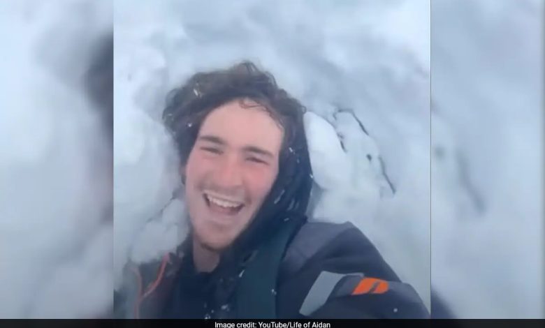 US Avalanche Survivor, 22, menggambarkan dimakamkan di salju selama 90 menit