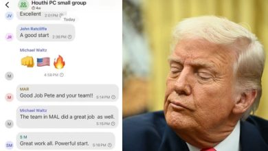 Donald Trump, Kepala Intelijen memberhentikan kebocoran obrolan Yaman