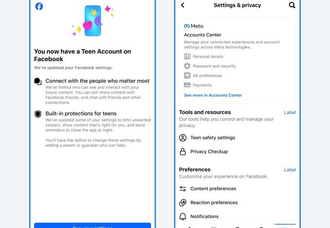 Meta memperkenalkan akun remaja terbatas ke Facebook dan Messenger