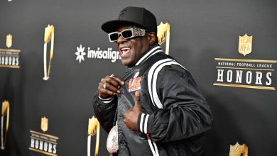 Flavour Flav di acara NFL Honours Awards Awards Red Carpet Event 06 Feb