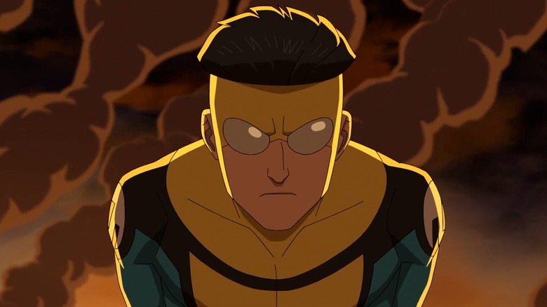Close-up tak terkalahkan dari alternatif Mark Grayson/Invincible