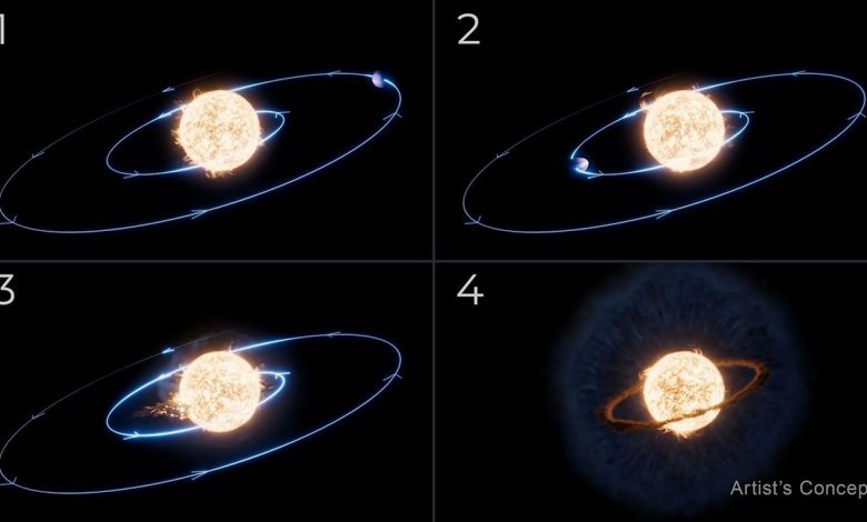 Teleskop James Webb mengungkapkan kebenaran tentang sebuah planet yang menabrak bintangnya sendiri