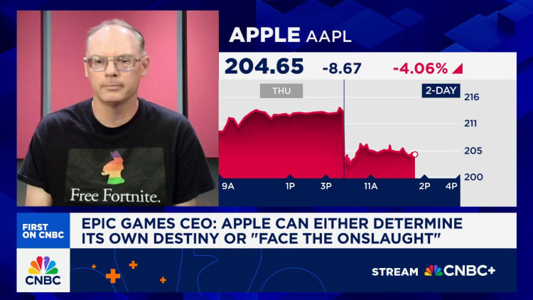 CEO Epic Games: Apple dapat menentukan nasibnya sendiri atau 'menghadapi serangan' litigasi