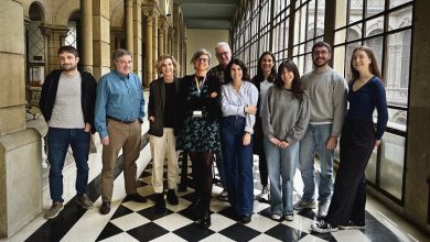 Dari kiri ke kanan, Albert Giraralt, Jordi Alberch, Esther Pérez-Navarro, Cristina