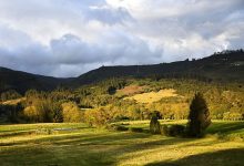 Pemandangan Alttiplano yang indah, dataran tinggi di sekitar Bogotá.