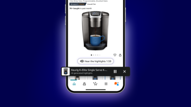 Amazon meluncurkan ringkasan produk audio bertenaga AI-bentuk untuk item tertentu