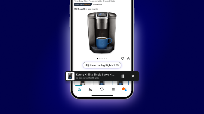 Amazon meluncurkan ringkasan produk audio bertenaga AI-bentuk untuk item tertentu