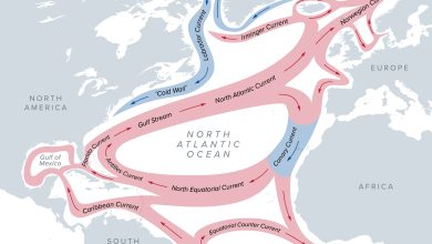 Peta arus laut di Atlantik