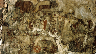 Oseberg Tapestry: Karya seni usia Viking dari pemakaman kapal yang dapat menggambarkan pohon kehidupan Norse