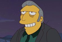 Fat Tony (Joe Mantegna) tersenyum di Simpsons