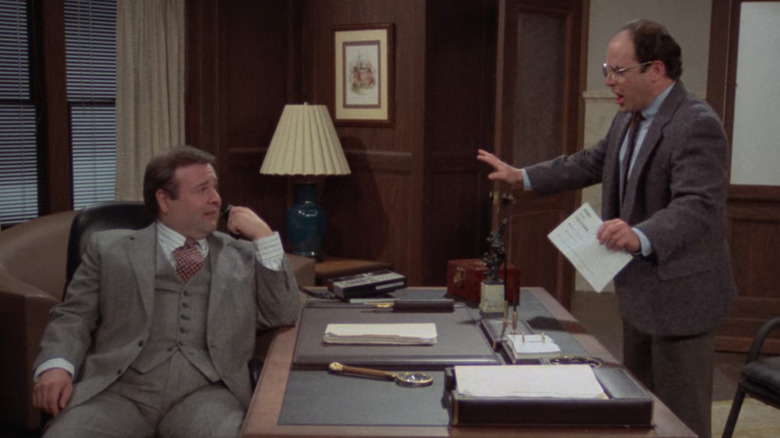 George memberi tahu bosnya dalam episode Seinfeld
