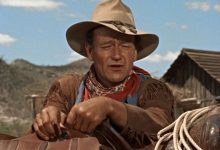 John Wayne melukai Hondo Lane di Hondo