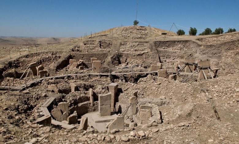 Pemandangan udara dari reruntuhan Gobekli Tepe
