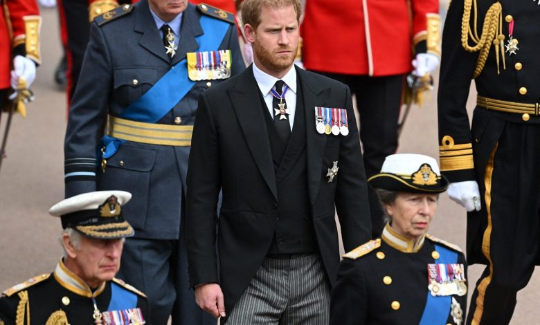 Pangeran Harry di Kastil Windsor pada 19 September 2022 di Windsor, Inggris.