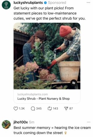 Thread Instagram mendapatkan iklan video