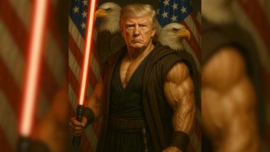 Gedung Putih membagikan citra AI Trump sebagai Jedi berotot pada Hari Star Wars