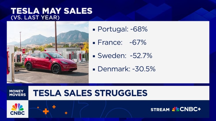 Perjuangan Penjualan Mei Tesla