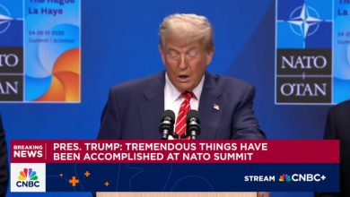 Presiden Trump memberikan pernyataan di KTT NATO 2025