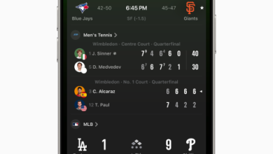 App Apple Sports menambahkan skor tenis langsung dan layar beranda yang didesain ulang