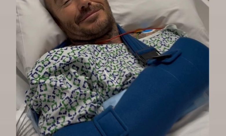 David beckham tempat tidur rumah sakit
