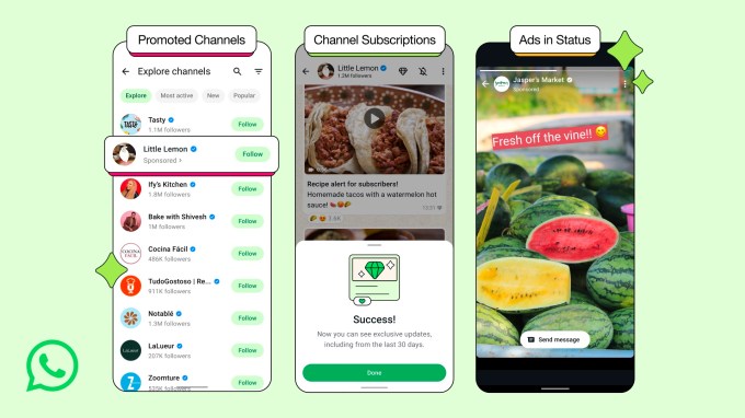 Whatsapp menambahkan iklan ke layar status