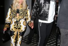 Khloe dan Tristan meninggalkan makan malam pada tahun 2018.
