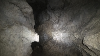 Foto diambil di dalam gua.