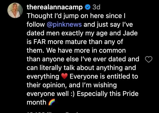 Komentar Anna Camp