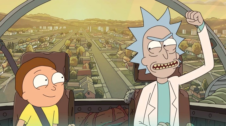 Rick dan Morty di kapal Rick
