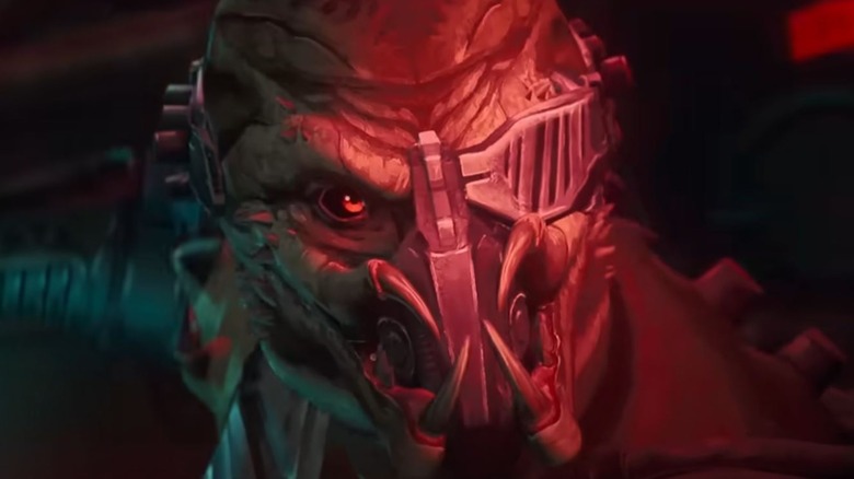 Yautja bermata satu terlihat marah pada predator: pembunuh pembunuh